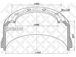 STELLOX 85-00045-SX stabdžių būgnas
1064006002, 1064013000