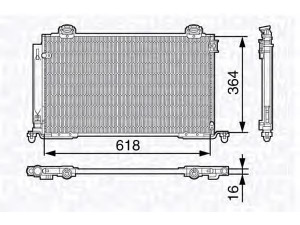 MAGNETI MARELLI 350203681000 kondensatorius, oro kondicionierius