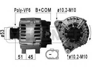 MESSMER 210877 kintamosios srovės generatorius 
 Elektros įranga -> Kint. sr. generatorius/dalys -> Kintamosios srovės generatorius
1704769, AV6N-10300-GC, 30659390