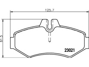 COBREQ N-712 stabdžių trinkelių rinkinys, diskinis stabdys 
 Techninės priežiūros dalys -> Papildomas remontas
2D0698451B, 0004209720, 0034202420