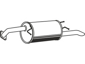 FENNO P1976 galinis duslintuvas 
 Išmetimo sistema -> Duslintuvas
96553620, 96553620