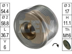 ERA 219045 laisvos eigos sankaba, kint. sr. generatorius 
 Diržinė pavara -> Laisvos eigos sankaba, kint. sr. generatorius
9949627, 1140136, 2S6T10300BA