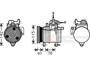VAN WEZEL 8300K121 kompresorius, oro kondicionierius 
 Oro kondicionavimas -> Kompresorius/dalys
97701-07100, 97701-07110, 9770107100