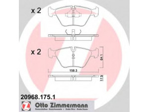 ZIMMERMANN 20968.175.1 stabdžių trinkelių rinkinys, diskinis stabdys 
 Techninės priežiūros dalys -> Papildomas remontas
JLM1829, JLM20702, JLM21222, MJE2001AA