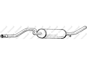 BOSAL 281-635 galinis duslintuvas 
 Išmetimo sistema -> Duslintuvas
CRC-6732, GEX-33091, GEX-33222