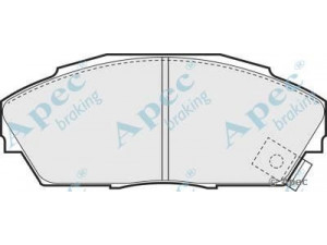 APEC braking PAD704 stabdžių trinkelių rinkinys, diskinis stabdys 
 Techninės priežiūros dalys -> Papildomas remontas
45022SD4000, 45022SD4020, 45022SD4A13