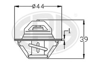 ERA 350115 termostatas, aušinimo skystis 
 Aušinimo sistema -> Termostatas/tarpiklis -> Thermostat
16341-87208-000, 16341-87282-000