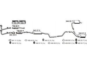 ERNST 030284 išmetimo sistema 
 Išmetimo sistema -> Išmetimo sistema, visa