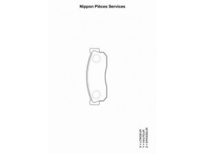 NPS N360N01 stabdžių trinkelių rinkinys, diskinis stabdys 
 Techninės priežiūros dalys -> Papildomas remontas
41060-13A25, 41060-62A90, 4106013A25KE