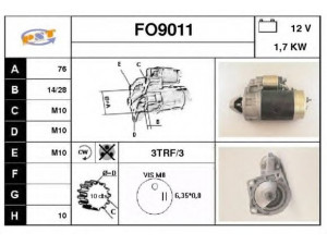 SNRA FO9011 starteris
84AB11000AA