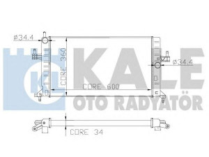 KALE OTO RADYATÖR 179700 radiatorius, variklio aušinimas 
 Aušinimo sistema -> Radiatorius/alyvos aušintuvas -> Radiatorius/dalys
13 00 233, 1300233, 24 42 6591
