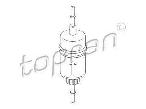 TOPRAN 302 128 kuro filtras 
 Techninės priežiūros dalys -> Papildomas remontas
1 140 129, 2S619155AB