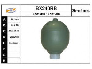 SNRA BX240RB pakabos sfera, pneumatinė pakaba 
 Pakaba -> Važiavimo aukščio kontrolė/hidraulinė pakaba