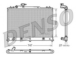 DENSO DRM44025 radiatorius, variklio aušinimas 
 Aušinimo sistema -> Radiatorius/alyvos aušintuvas -> Radiatorius/dalys
L33L15200