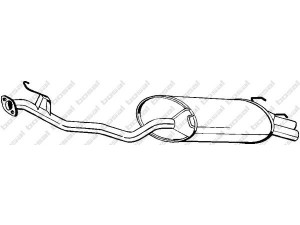 BOSAL 279-513 galinis duslintuvas 
 Išmetimo sistema -> Duslintuvas
18030-SM4-930, 18030-SN7-930, 18307-SM4-934