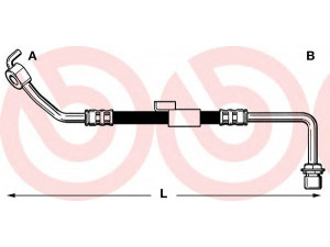 BREMBO T 24 010 stabdžių žarnelė 
 Stabdžių sistema -> Stabdžių žarnelės
6158424, 6184721, 6577423, 92VB2078AA