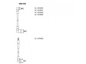BREMI 600/103 uždegimo laido komplektas 
 Kibirkšties / kaitinamasis uždegimas -> Uždegimo laidai/jungtys
3342846