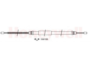 BENDIX 431022B trosas, stovėjimo stabdys 
 Stabdžių sistema -> Valdymo svirtys/trosai
7700510748