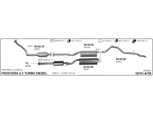 IMASAF 561000221 išmetimo sistema 
 Išmetimo sistema -> Išmetimo sistema, visa