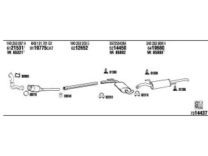 WALKER VW50154 išmetimo sistema 
 Išmetimo sistema -> Išmetimo sistema, visa