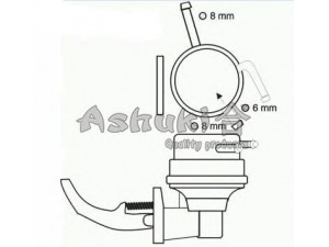ASHUKI 0480-8003 kuro siurblys 
 Degalų tiekimo sistema -> Kuro siurblys/dalys -> Kuro siurblys
05-03-308/ASHIKA, F801-13-350, F801-13-350B