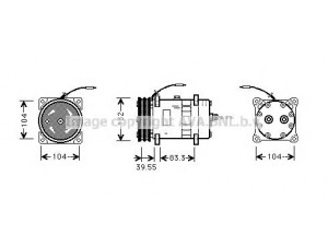 AVA QUALITY COOLING UVK046 kompresorius, oro kondicionierius