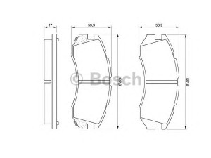 BOSCH 0 986 460 984 stabdžių trinkelių rinkinys, diskinis stabdys 
 Techninės priežiūros dalys -> Papildomas remontas
26290 AA000, 26290 AA020, 26296 AA000