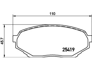 MINTEX MDB3228 stabdžių trinkelių rinkinys, diskinis stabdys 
 Techninės priežiūros dalys -> Papildomas remontas
MR389505
