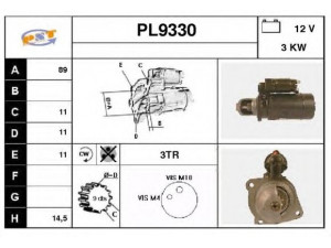 SNRA PL9330 starteris