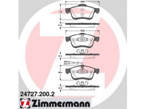 ZIMMERMANN 24727.200.2 stabdžių trinkelių rinkinys, diskinis stabdys 
 Techninės priežiūros dalys -> Papildomas remontas
77364929, 77365311, 77365396, 1605164