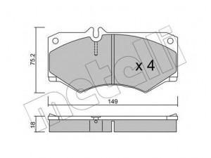 METELLI 22-0014-0 stabdžių trinkelių rinkinys, diskinis stabdys 
 Techninės priežiūros dalys -> Papildomas remontas
001 420 14 20, 003 420 0 720, 003 420 07 20