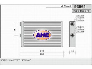 AHE 93561 šilumokaitis, salono šildymas 
 Šildymas / vėdinimas -> Šilumokaitis
46722928