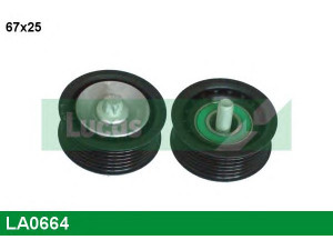 LUCAS ENGINE DRIVE LA0664 kreipiantysis skriemulys, V formos rumbuotas diržas 
 Diržinė pavara -> V formos rumbuotas diržas/komplektas -> Laisvasis/kreipiamasis skriemulys