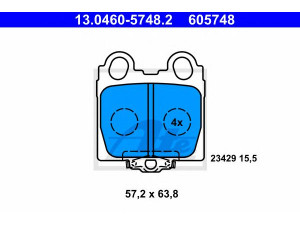 ATE 13.0460-5748.2 stabdžių trinkelių rinkinys, diskinis stabdys 
 Techninės priežiūros dalys -> Papildomas remontas
04466-30120, 04466-30121, 04466-30122