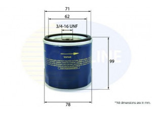 COMLINE EOF049 alyvos filtras 
 Filtrai -> Alyvos filtras
60507080, 60574554, 1109 W7, 4212109