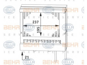 HELLA 8FH 351 311-241 šilumokaitis, salono šildymas 
 Šildymas / vėdinimas -> Šilumokaitis
18 26 092, 91 93 301