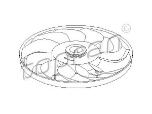 TOPRAN 110 961 ventiliatoriaus ratas, variklio aušinimas 
 Aušinimo sistema -> Radiatoriaus ventiliatorius
1H0 119 113, 1H0 119 113