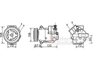 VAN WEZEL 3700K497 kompresorius, oro kondicionierius 
 Oro kondicionavimas -> Kompresorius/dalys
13250607