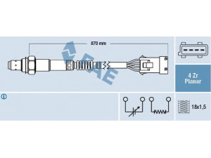 FAE 77235 lambda jutiklis 
 Variklis -> Variklio elektra
45 70 917