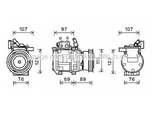 AVA QUALITY COOLING KAK177 kompresorius, oro kondicionierius 
 Oro kondicionavimas -> Kompresorius/dalys
977012F000