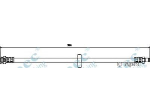 APEC braking HOS3719 stabdžių žarnelė 
 Stabdžių sistema -> Stabdžių žarnelės
480677, 4806C7, 46833122, 480677