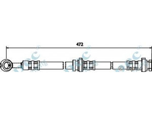 APEC braking HOS3456 stabdžių žarnelė 
 Stabdžių sistema -> Stabdžių žarnelės
462105F001, 462105F002