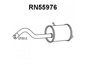 VENEPORTE RN55976 galinis duslintuvas 
 Išmetimo sistema -> Duslintuvas
200106707R, 8200613094, 8200613117