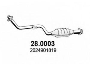 ASSO 28.0003 katalizatoriaus keitiklis 
 Išmetimo sistema -> Katalizatoriaus keitiklis
2024901819