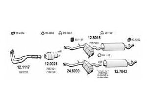 ASSO ART0664 išmetimo sistema 
 Išmetimo sistema -> Išmetimo sistema, visa