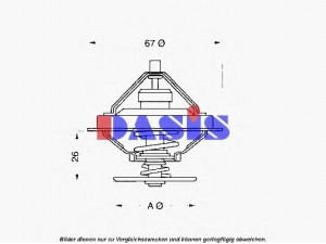 AKS DASIS 751927N termostatas, aušinimo skystis