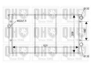 QUINTON HAZELL QER1423 radiatorius, variklio aušinimas
1H0 121 253BC, 1H0 121 253BL
