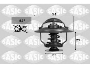 SASIC 3381901 termostatas, aušinimo skystis 
 Aušinimo sistema -> Termostatas/tarpiklis -> Thermostat
133890, 500329622, 133890