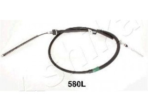 ASHIKA 131-05-580L trosas, stovėjimo stabdys 
 Stabdžių sistema -> Valdymo svirtys/trosai
MB256877