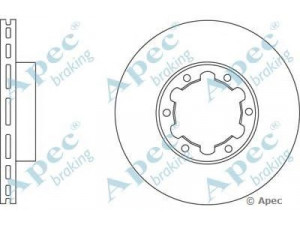 APEC braking DSK2598 stabdžių diskas
61003680